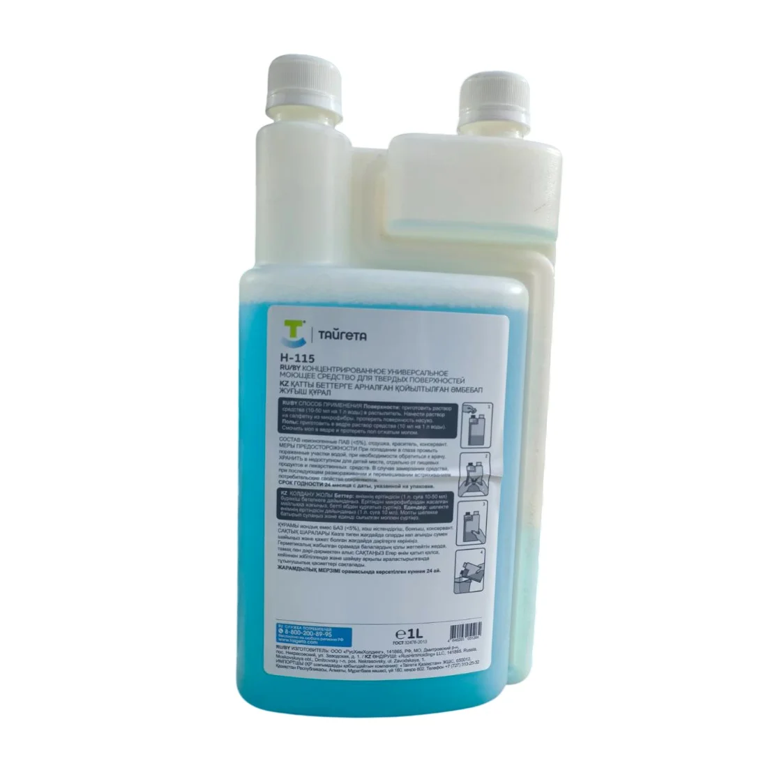 Концентрированное универсальное моющее средство Тайгета Н-115 для твердых поверхностей, 1 л